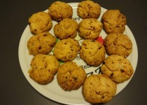 Cookies salés : tomates séchées, chorizo et parmesan (ChrysB)