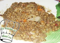 Lentilles aux poireaux, carottes et lard (AnnSo Cuisine)