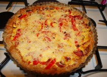 Quiche aux poivrons et bacon (HélèneR)