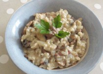 Risotto aux champignons et bacon (ClaireLG)