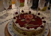 Bavarois vanille/framboise du meilleur pâtissier (Debrito)