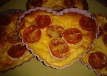 Clafoutis aux tomates cerises et mozzarella (SandraC)