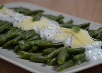 Salade de haricots verts et sa sauce au fromage blanc/citron/basilic (MaëvaB)