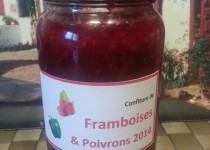 Confiture framboise poivrons vanille (Euskavalou)